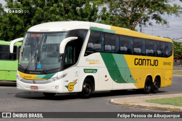 Empresa Gontijo de Transportes 18440 na cidade de Teresina, Piauí, Brasil, por Felipe Pessoa de Albuquerque. ID da foto: 8399546.