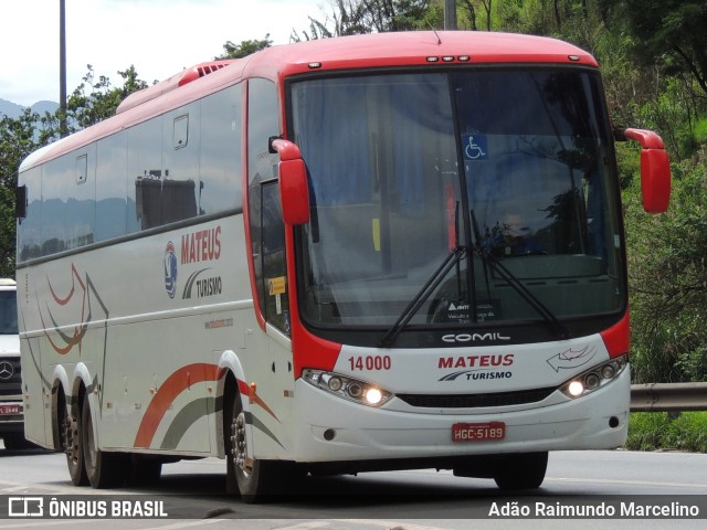 Mateus Turismo 14000 na cidade de Belo Horizonte, Minas Gerais, Brasil, por Adão Raimundo Marcelino. Número da foto: #8404286.