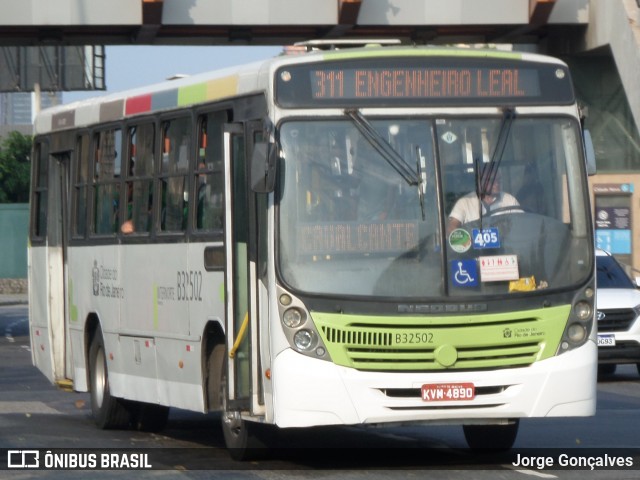 Viação Pavunense B32502 na cidade de Rio de Janeiro, Rio de Janeiro, Brasil, por Jorge Gonçalves. ID da foto: 8402490.