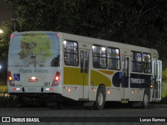 Transcol - Transportes Coletivos Ltda. 061 na cidade de Recife, Pernambuco, Brasil, por Lucas Ramos. Número da foto: #8403472.