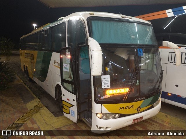 Empresa Gontijo de Transportes 14455 na cidade de João Monlevade, Minas Gerais, Brasil, por Adriano  Almeida. ID da foto: 8403407.