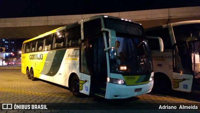 Empresa Gontijo de Transportes 12455 na cidade de Belo Horizonte, Minas Gerais, Brasil, por Adriano  Almeida. ID da foto: 8403386.