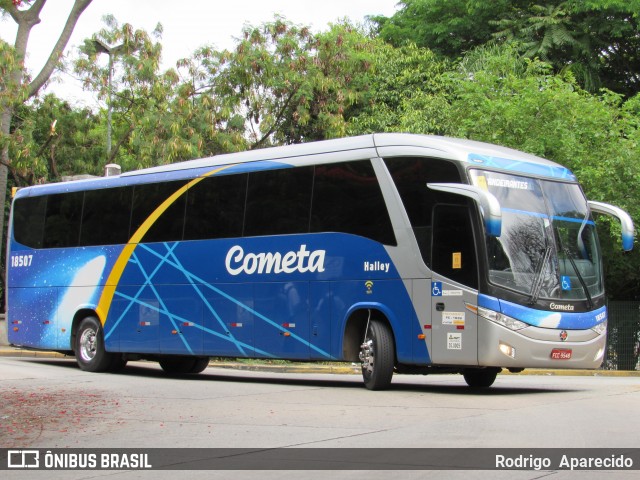 Viação Cometa 18507 na cidade de São Paulo, São Paulo, Brasil, por Rodrigo  Aparecido. ID da foto: 8403470.