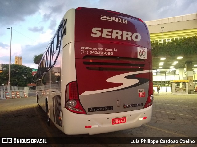 Viação Serro 29418 na cidade de Belo Horizonte, Minas Gerais, Brasil, por Luis Philippe Cardoso Coelho. ID da foto: 8402234.