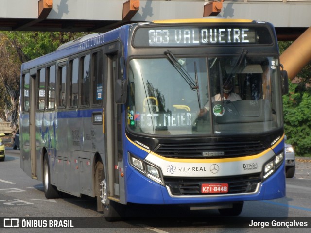 Viação Vila Real B11584 na cidade de Rio de Janeiro, Rio de Janeiro, Brasil, por Jorge Gonçalves. ID da foto: 8402725.