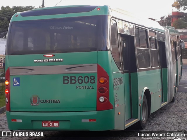 Transporte Coletivo Glória BB608 na cidade de Curitiba, Paraná, Brasil, por Lucas Weber Calizario. Número da foto: #8403215.
