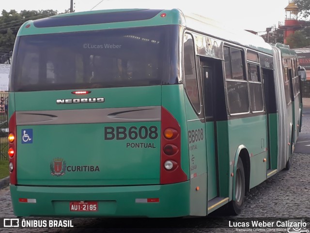 Transporte Coletivo Glória BB608 na cidade de Curitiba, Paraná, Brasil, por Lucas Weber Calizario. ID da foto: 8403215.