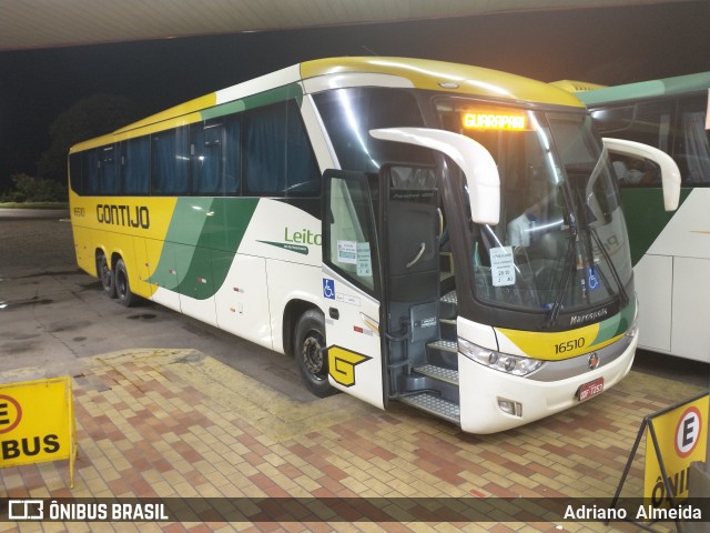 Empresa Gontijo de Transportes 16510 na cidade de João Monlevade, Minas Gerais, Brasil, por Adriano  Almeida. ID da foto: 8403415.