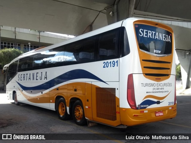 Viação Sertaneja 20191 na cidade de Belo Horizonte, Minas Gerais, Brasil, por Luiz Otavio Matheus da Silva. ID da foto: 8405738.