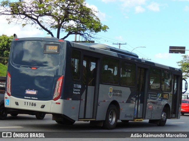 Viação Jardins 11186 na cidade de Belo Horizonte, Minas Gerais, Brasil, por Adão Raimundo Marcelino. Número da foto: #8406198.