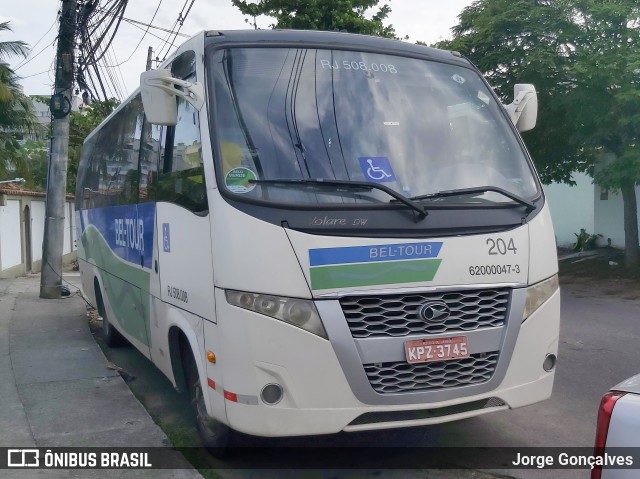 Bel-Tour Transportes e Turismo 204 na cidade de Rio de Janeiro, Rio de Janeiro, Brasil, por Jorge Gonçalves. Número da foto: #8405891.