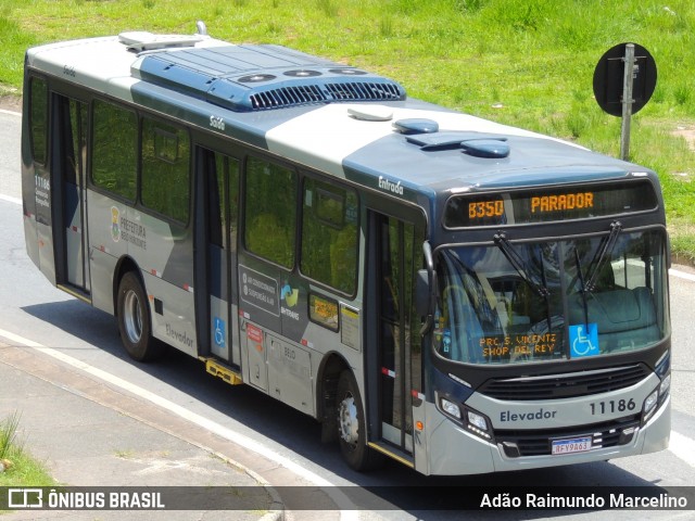 Viação Jardins 11186 na cidade de Belo Horizonte, Minas Gerais, Brasil, por Adão Raimundo Marcelino. ID da foto: 8409330.