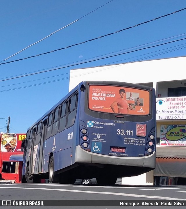 Transportes Capellini 33.111 na cidade de Sumaré, São Paulo, Brasil, por Henrique Alves de Paula Silva. ID da foto: 8407984.