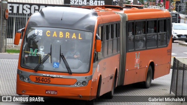 Viação Tamandaré 16405 na cidade de Curitiba, Paraná, Brasil, por Gabriel Michalski. ID da foto: 8406827.