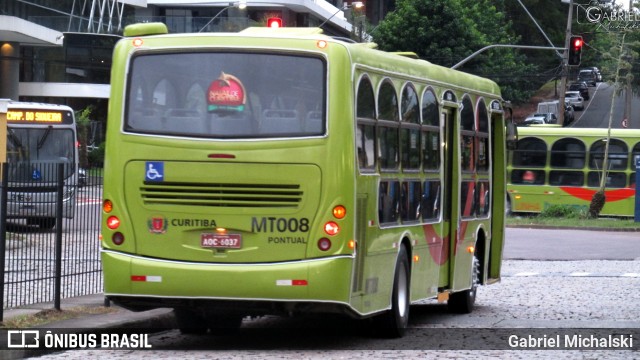 Auto Viação Mercês MT008 na cidade de Curitiba, Paraná, Brasil, por Gabriel Michalski. ID da foto: 8406838.