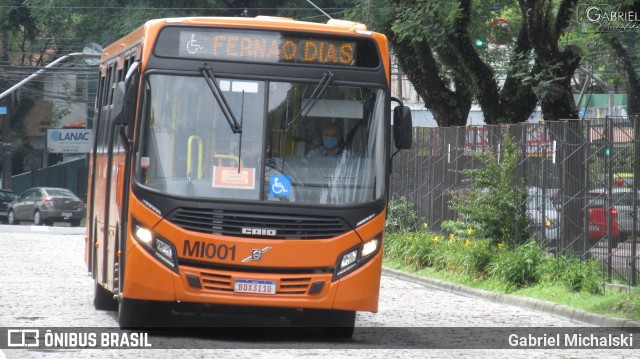 Auto Viação Mercês MI001 na cidade de Curitiba, Paraná, Brasil, por Gabriel Michalski. ID da foto: 8406712.