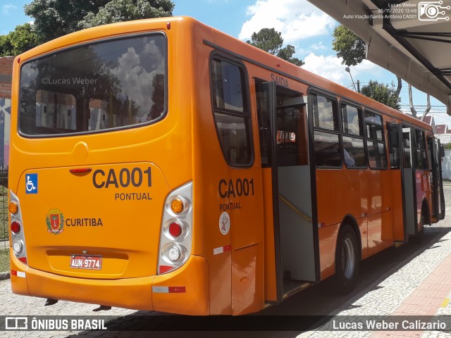 Auto Viação Santo Antônio CA001 na cidade de Curitiba, Paraná, Brasil, por Lucas Weber Calizario. ID da foto: 8409092.