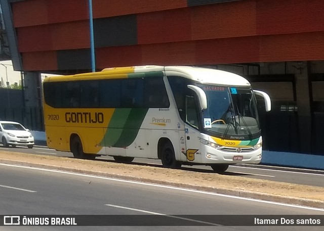 Empresa Gontijo de Transportes 7020 na cidade de Salvador, Bahia, Brasil, por Itamar dos Santos. ID da foto: 8408103.