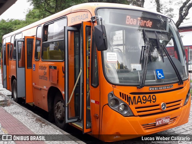 Auto Viação Mercês MA949 na cidade de Curitiba, Paraná, Brasil, por Lucas Weber Calizario. ID da foto: 8407094.