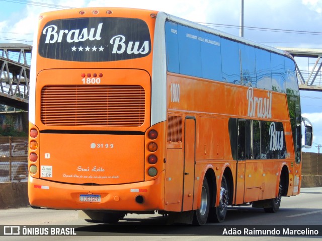 Brasil Bus 1800 na cidade de Belo Horizonte, Minas Gerais, Brasil, por Adão Raimundo Marcelino. ID da foto: 8411974.