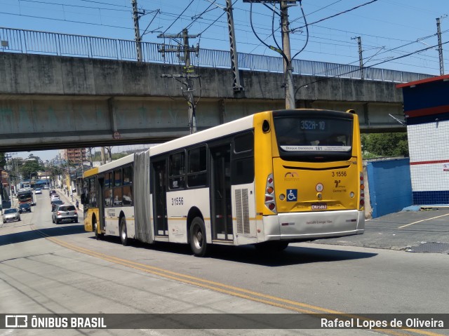 Viação Metrópole Paulista - Zona Leste 3 1556 na cidade de São Paulo, São Paulo, Brasil, por Rafael Lopes de Oliveira. ID da foto: 8411275.