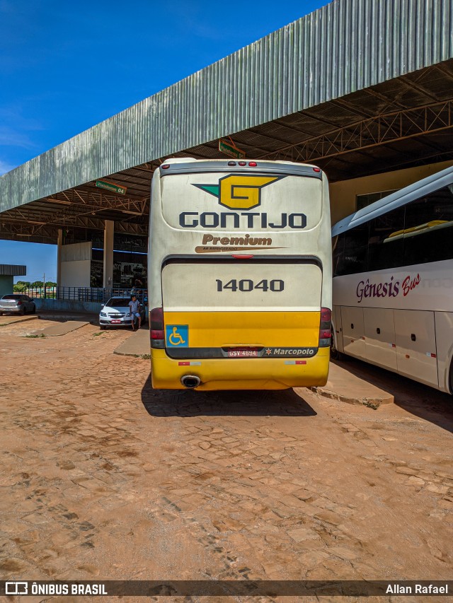 Empresa Gontijo de Transportes 14040 na cidade de Cáceres, Mato Grosso, Brasil, por Allan Rafael. Número da foto: #8411653.