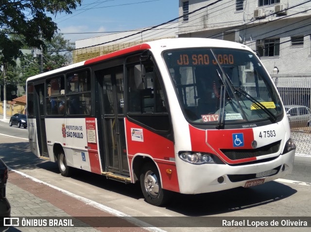 Pêssego Transportes 4 7583 na cidade de São Paulo, São Paulo, Brasil, por Rafael Lopes de Oliveira. ID da foto: 8409692.