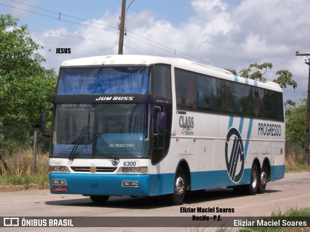 Auto Viação Progresso 6300 na cidade de Recife, Pernambuco, Brasil, por Eliziar Maciel Soares. ID da foto: 8410983.