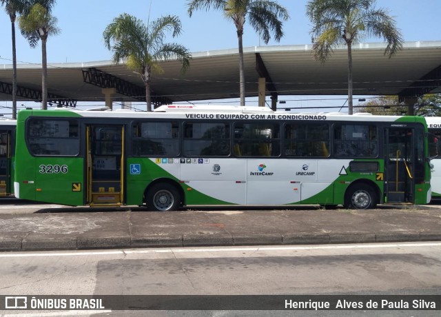 VB Transportes e Turismo 3296 na cidade de Campinas, São Paulo, Brasil, por Henrique Alves de Paula Silva. ID da foto: 8411457.