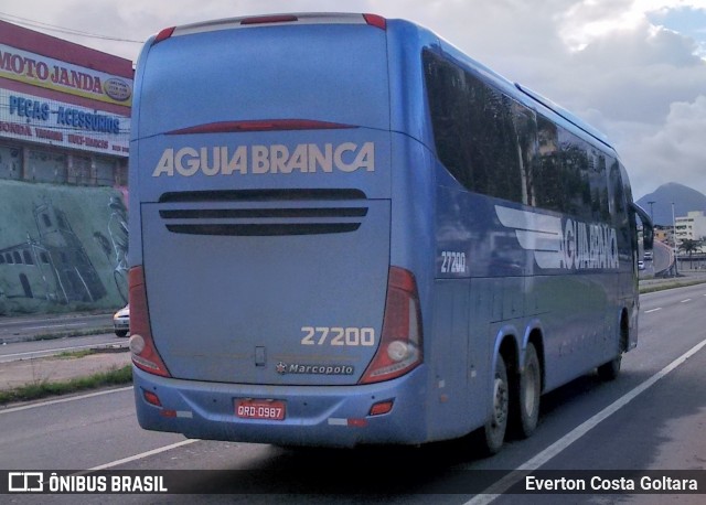 Viação Águia Branca 27200 na cidade de Cariacica, Espírito Santo, Brasil, por Everton Costa Goltara. ID da foto: 8412237.