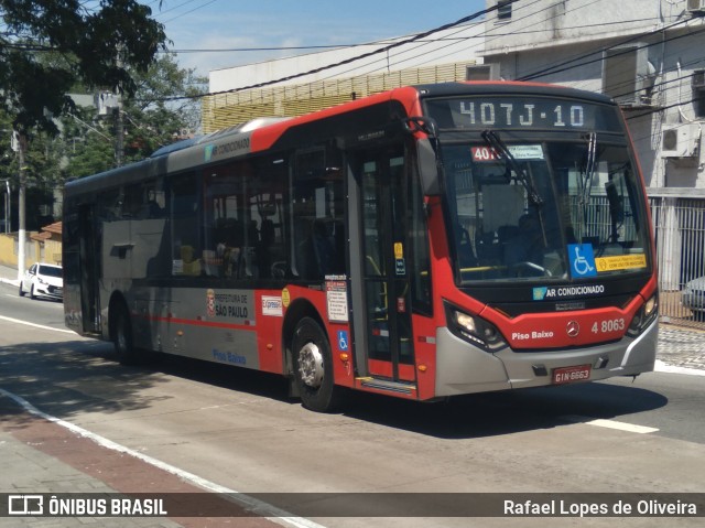 Express Transportes Urbanos Ltda 4 8063 na cidade de São Paulo, São Paulo, Brasil, por Rafael Lopes de Oliveira. Número da foto: #8409648.