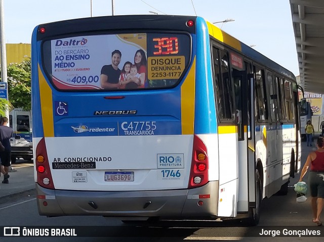 Viação Redentor C47755 na cidade de Rio de Janeiro, Rio de Janeiro, Brasil, por Jorge Gonçalves. ID da foto: 8410564.