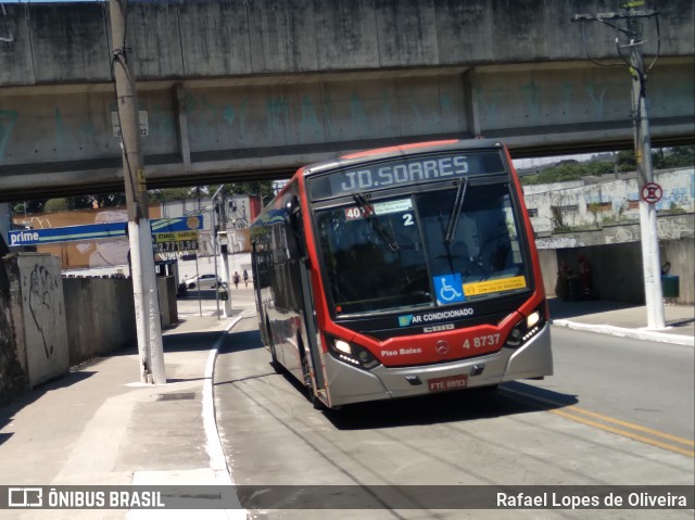 Express Transportes Urbanos Ltda 4 8737 na cidade de São Paulo, São Paulo, Brasil, por Rafael Lopes de Oliveira. Número da foto: #8411452.