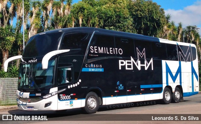 Empresa de Ônibus Nossa Senhora da Penha 59005 na cidade de Curitiba, Paraná, Brasil, por Leonardo S. Da Silva. ID da foto: 8410148.