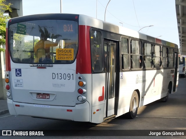 Transportes Barra D13091 na cidade de Rio de Janeiro, Rio de Janeiro, Brasil, por Jorge Gonçalves. ID da foto: 8410570.