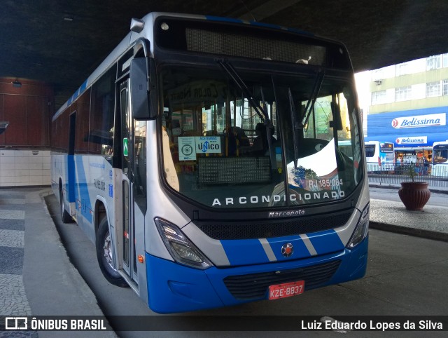 Viação Mauá RJ 185.084 na cidade de São Gonçalo, Rio de Janeiro, Brasil, por Luiz Eduardo Lopes da Silva. Número da foto: #8410269.