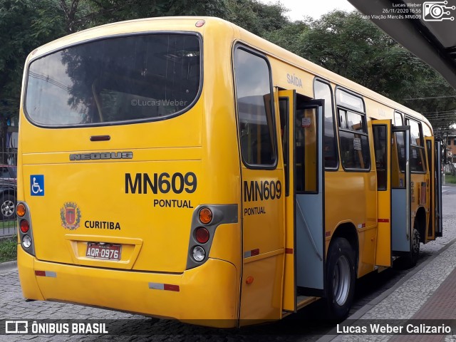 Auto Viação Mercês MN609 na cidade de Curitiba, Paraná, Brasil, por Lucas Weber Calizario. Número da foto: #8412140.