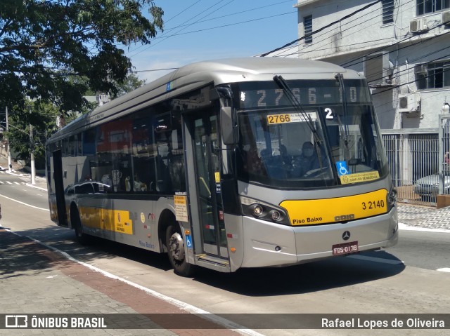 Viação Metrópole Paulista - Zona Leste 3 2140 na cidade de São Paulo, São Paulo, Brasil, por Rafael Lopes de Oliveira. ID da foto: 8409644.