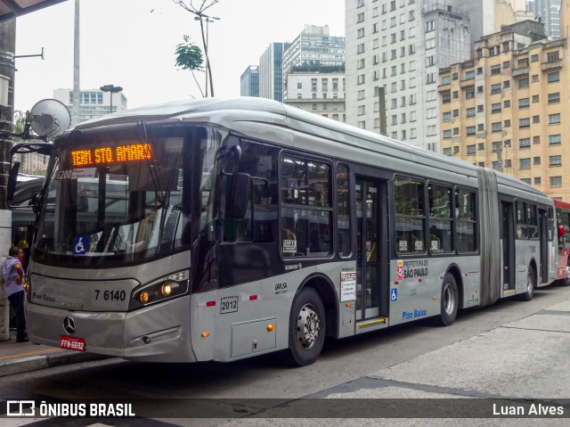 Viação Gatusa Transportes Urbanos 7 6140 na cidade de São Paulo, São Paulo, Brasil, por Luan Alves. ID da foto: 8336698.