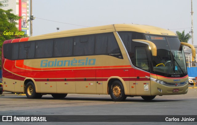 Auto Viação Goianésia 194003-5 na cidade de Goiânia, Goiás, Brasil, por Carlos Júnior. ID da foto: 8336723.