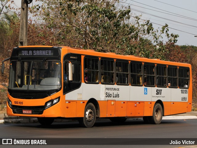 Viação Estrela Eireli 100.105 na cidade de São Luís, Maranhão, Brasil, por João Victor. ID da foto: 8337389.