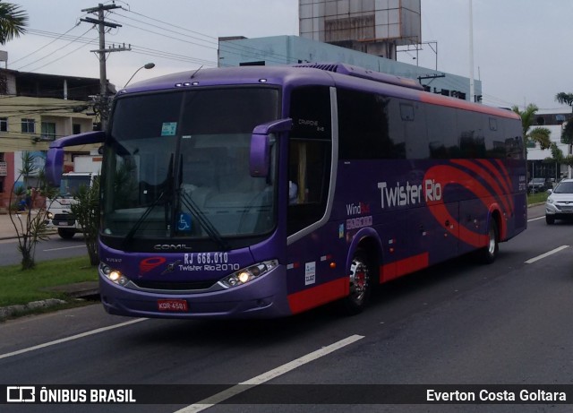 Twister Rio Transporte e Turismo 2070 na cidade de Cariacica, Espírito Santo, Brasil, por Everton Costa Goltara. ID da foto: 8335968.