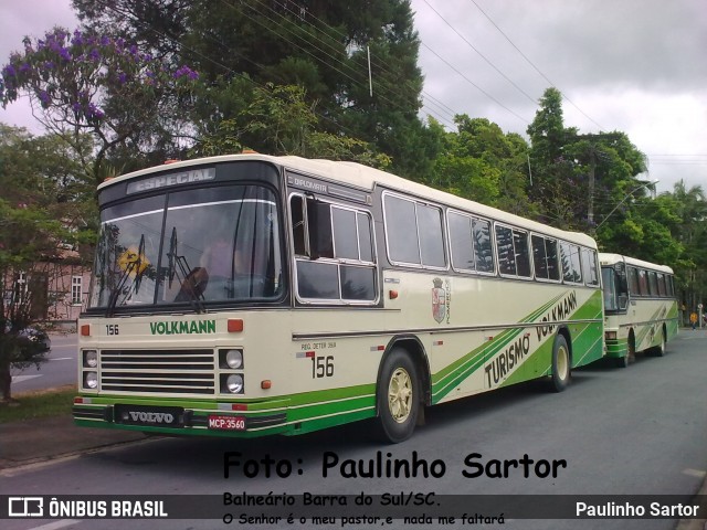 Empresa de Transportes Coletivos Volkmann 156 na cidade de Pomerode, Santa Catarina, Brasil, por Paulinho Sartor. ID da foto: 8337336.