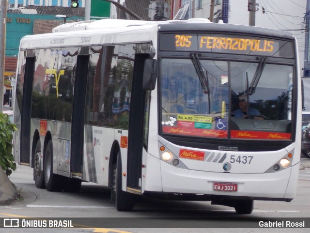 Metra - Sistema Metropolitano de Transporte 5437 na cidade de São Bernardo do Campo, São Paulo, Brasil, por Gabriel Rossi . ID da foto: 8337051.