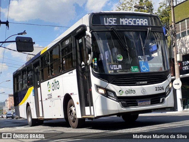 Viação Elite 2326 na cidade de Volta Redonda, Rio de Janeiro, Brasil, por Matheus Martins da Silva. Número da foto: #8335921.