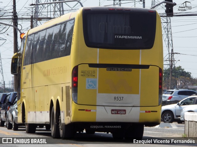 Viação Itapemirim 9537 na cidade de São José dos Campos, São Paulo, Brasil, por Ezequiel Vicente Fernandes. ID da foto: 8337362.