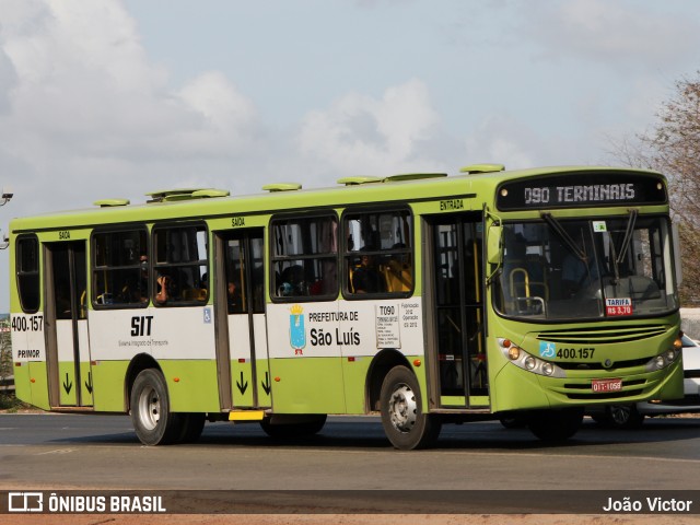 Viação Primor 400.157 na cidade de São Luís, Maranhão, Brasil, por João Victor. ID da foto: 8337579.