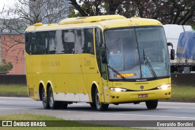 Viação Itapemirim 8709 na cidade de São José dos Campos, São Paulo, Brasil, por Everaldo Bordini. Número da foto: #8412906.