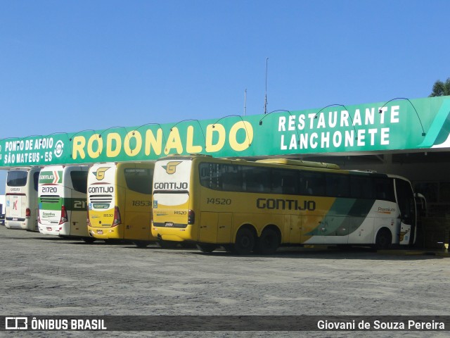Empresa Gontijo de Transportes 14520 na cidade de São Mateus, Espírito Santo, Brasil, por Giovani de Souza Pereira. Número da foto: #8413035.