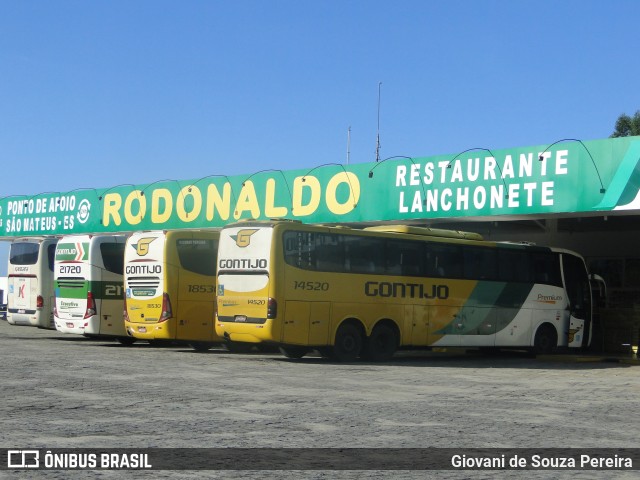 Empresa Gontijo de Transportes 14520 na cidade de São Mateus, Espírito Santo, Brasil, por Giovani de Souza Pereira. ID da foto: 8413035.